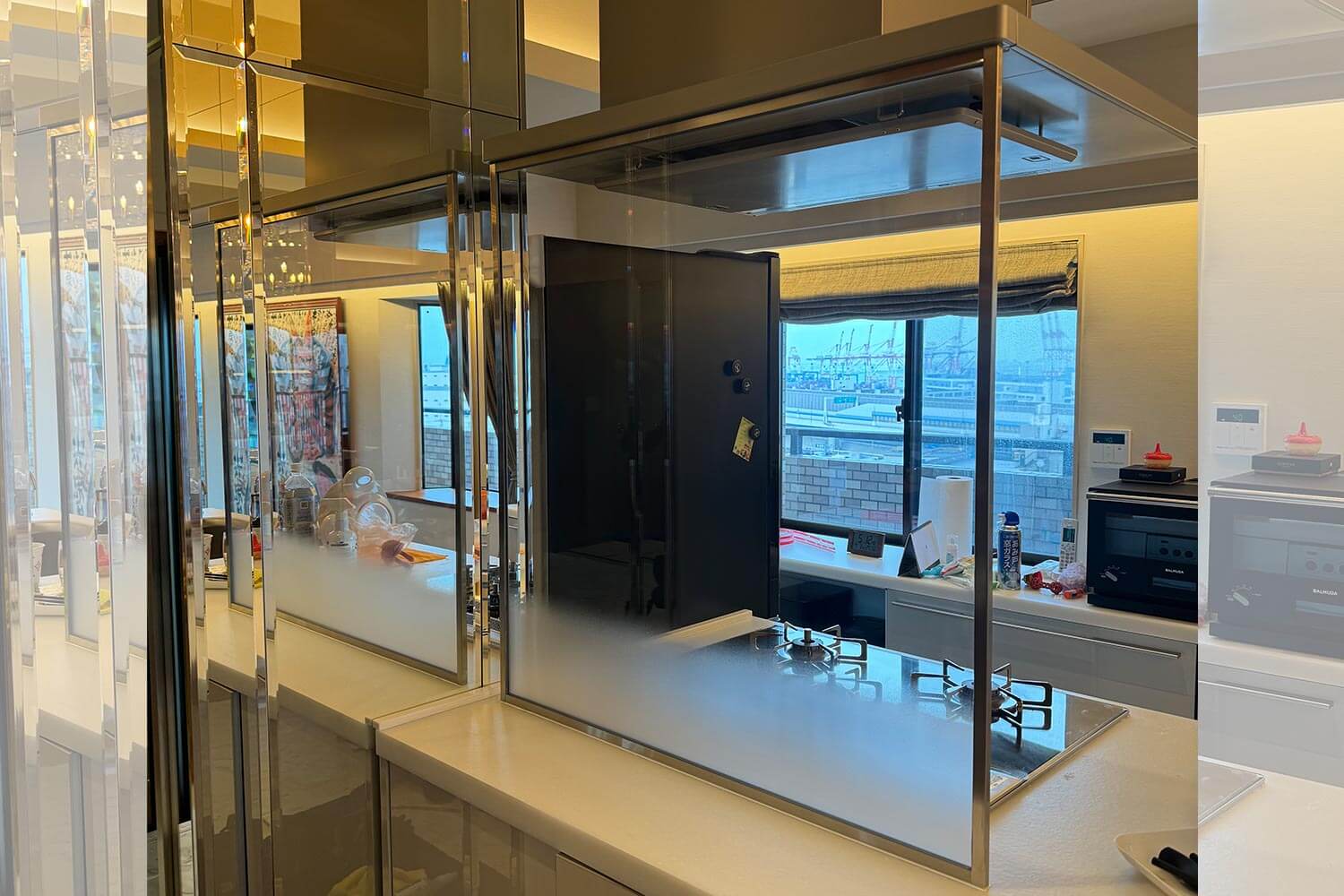 グラデーションのオイルガード