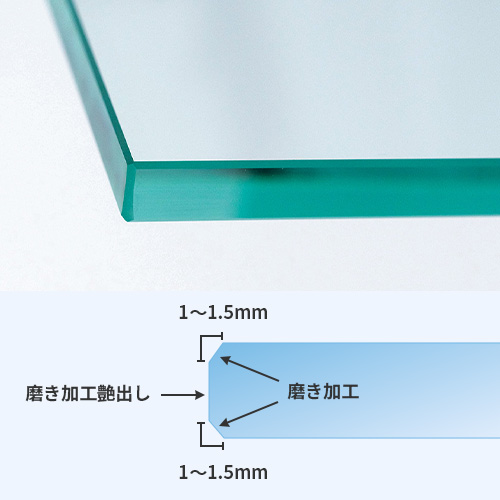 ディバイダーの切断面(糸面磨き)